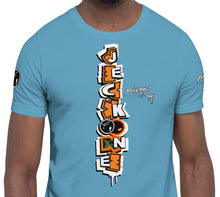 SHORT SLEEVE TEE (uniSex): OrangeNeonCamoDrip -flipped (upgraded classic)