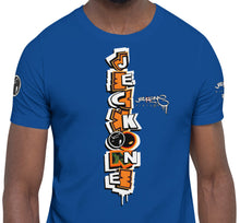 SHORT SLEEVE TEE (uniSex): OrangeNeonCamoDrip -flipped (upgraded classic)