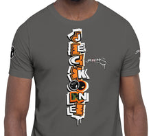 SHORT SLEEVE TEE (uniSex): OrangeNeonCamoDrip -flipped (upgraded classic)