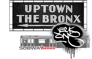 SHORT SLEEVE TEE  (uniSex) :  UPTOWN & THE BRONX (tiled) -(2020 upgraded classic)