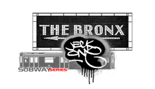 SHORT SLEEVE TEE  (uniSex) : THE BRONX (tiled) -(2020 upgraded classic)