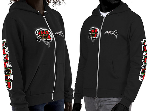 JECKONE FLAV$ vintage (goochiDrip) -ZipUpHoodie