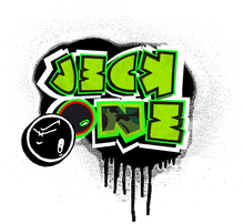 JECKONE FLAV$ vintage (greenNeonCamoDrip) -ZipUpHoodie