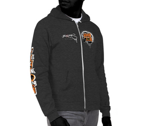 JECKONEvintage (orangeNeonCamoDrip) -ZipUpHoodie