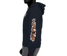 JECKONEvintage (orangeNeonCamoDrip) -ZipUpHoodie