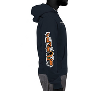 JECKONEvintage (orangeNeonCamoDrip) -ZipUpHoodie