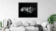 BLACKOUT -JECKONE -Framed photo paper poster