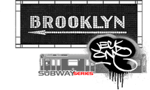 SHORT SLEEVE TEE  (uniSex) : BROOKLYN (tiled classic)