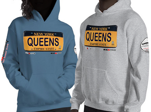 HOODIE (uniSex): QUEENS -VanityPlate