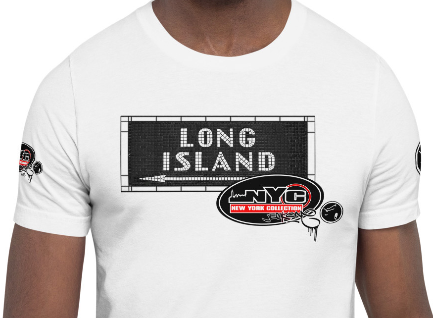 SHORT SLEEVE TEE SHIRT (uniSex) : LONG ISLAND (updated classic)