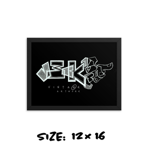 BLACKOUT -JECKONE -Framed photo paper poster
