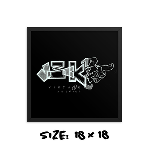 BLACKOUT -JECKONE -Framed photo paper poster