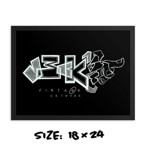 BLACKOUT -JECKONE -Framed photo paper poster