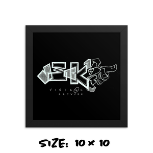 BLACKOUT -JECKONE -Framed photo paper poster