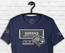 SHORT SLEEVE TEE  (uniSex) :  QUEENS (tiled) -(2020 upgraded classic)