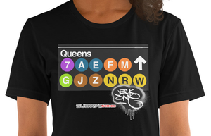 SHORT SLEEVE TEE  (uniSex) : QUEENS -(classic)