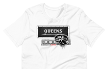 SHORT SLEEVE TEE  (uniSex) : QUEENS (tiled classic)
