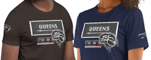 SHORT SLEEVE TEE  (uniSex) :  QUEENS (tiled) -(2020 upgraded classic)