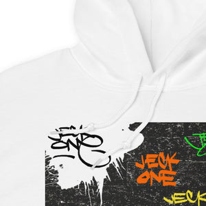 HOODIE (uniSex):  TAGGED UP WALL - (upgraded classic)