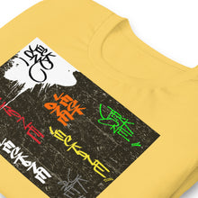 SHORT SLEEVE TEE SHIRT (uniSex) : TAGGED UP WALL  - (upgraded classic)