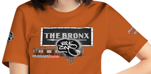 SHORT SLEEVE TEE  (uniSex) : THE BRONX (tiled) -(2020 upgraded classic)