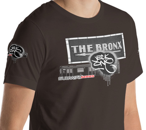 SHORT SLEEVE TEE  (uniSex) : THE BRONX (tiled) -(2020 upgraded classic)