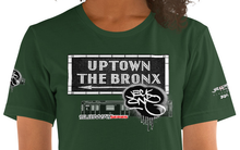 SHORT SLEEVE TEE  (uniSex) :  UPTOWN & THE BRONX (tiled) -(2020 upgraded classic)