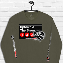 LONG SLEEVE TEE  (uniSex) : UPTOWN & THE BRONX -(2020 upgraded classic)