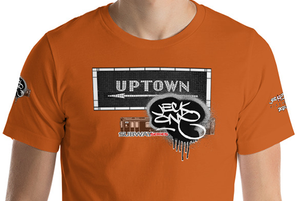SHORT SLEEVE TEE  (uniSex) : UPTOWN (tiled) -(2020  upgraded classic)