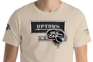 SHORT SLEEVE TEE  (uniSex) : UPTOWN (tiled) -(2020  upgraded classic)