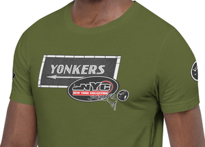 SHORT SLEEVE TEE SHIRT (uniSex) : YONKERS (updated classic)
