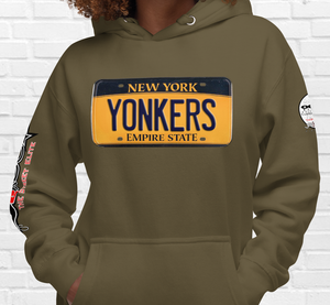 HOODIE (uniSex): YONKERS  -VanityPlate