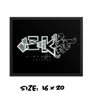 BLACKOUT -JECKONE -Framed photo paper poster