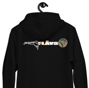 HOODIE (uniSex):  OrangeNeonCamoDrip -flipped (vintage 2021)